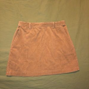 Corduroy skirt with pockets